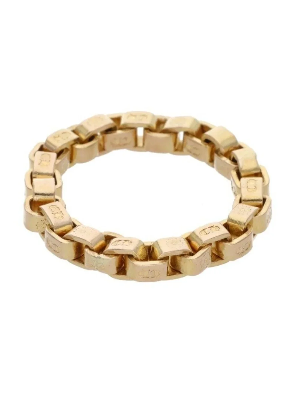 Chrome Hearts 22k Box Chain Gold Ring